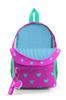 Рюкзак Minik Yuva Неоново-Розовый Вода Зеленое Сердце С Узором Два Отделения 23341