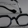 Retro And Fashionable Polygonal Reading Glasses Small Frame Anti-Radiation Clear Lens Far Sight Eyeglasses Diopter 0 To +4.0
