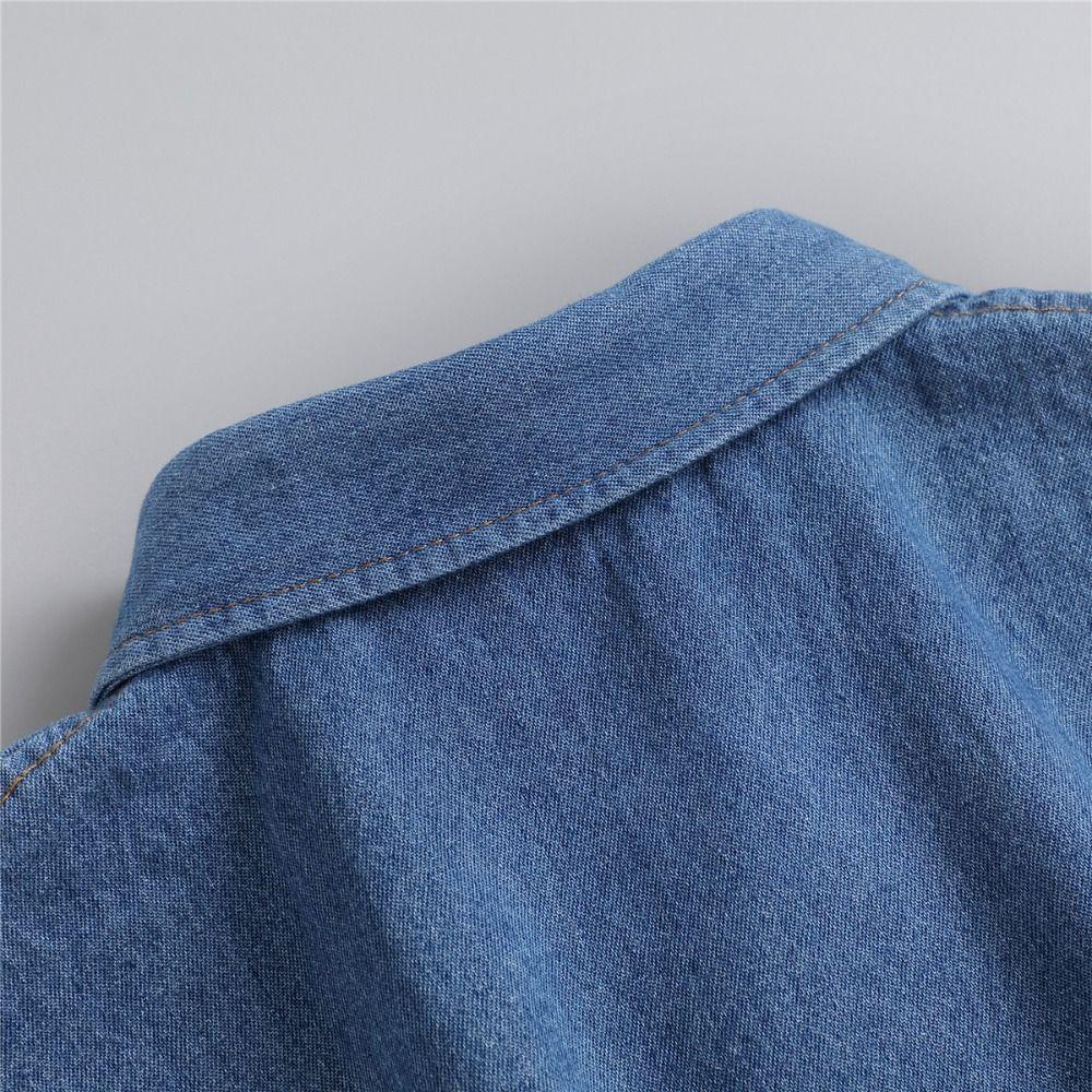 Detachable Denim Fake Collar Sharp Collar False Blouse Collar Adjustable Neckline Decorative Shirt