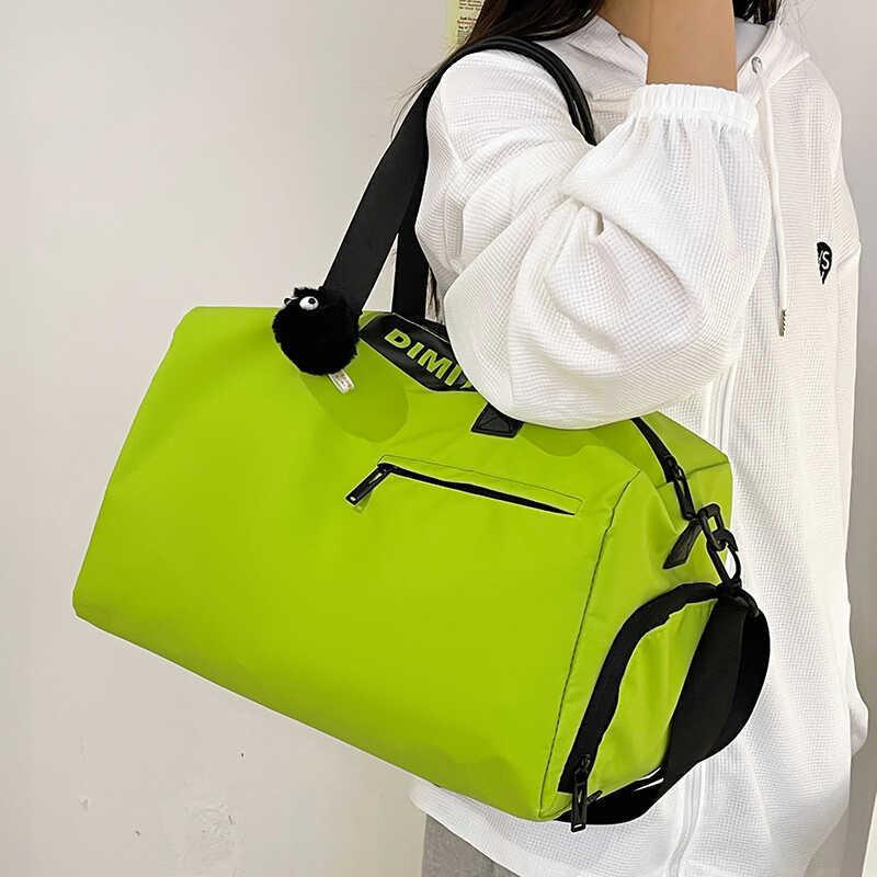 Стильная повседневная дорожная сумка-тоут большой вместимости, водонепроницаемая, легкая, унисекс дизайн