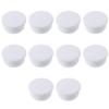 10 шт. белые защелкивающиеся заглушки для отверстий, круглые силиконовые заглушки, водонепроницаемые резиновые заглушки для кнопок