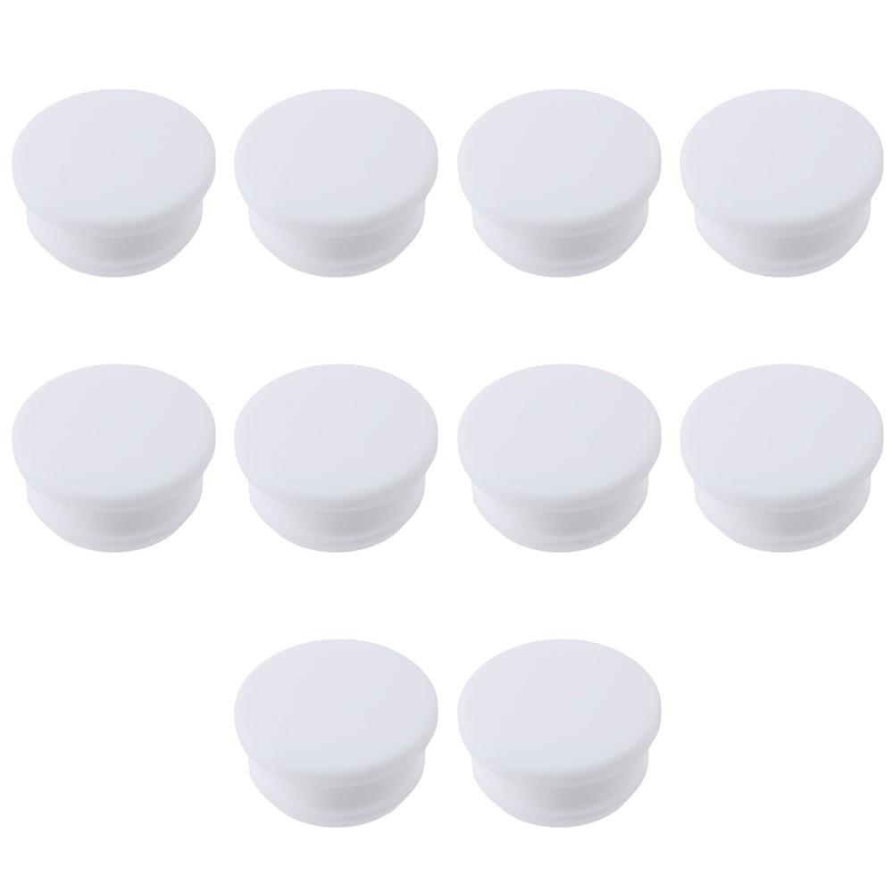 10 шт. белые защелкивающиеся заглушки для отверстий, круглые силиконовые заглушки, водонепроницаемые резиновые заглушки для кнопок