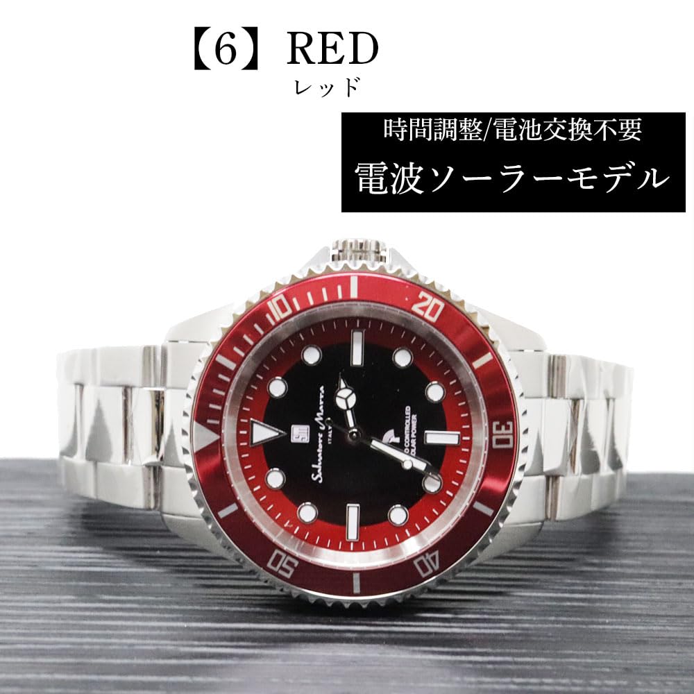 Salvatore Marra 10 АТМ Водонепроницаемые Нержавеющая сталь Японские Salvatore Marra Популярный бренд SM22110 Включает салфетку для часов Мужские с солнечной батареей и радиоуправлением