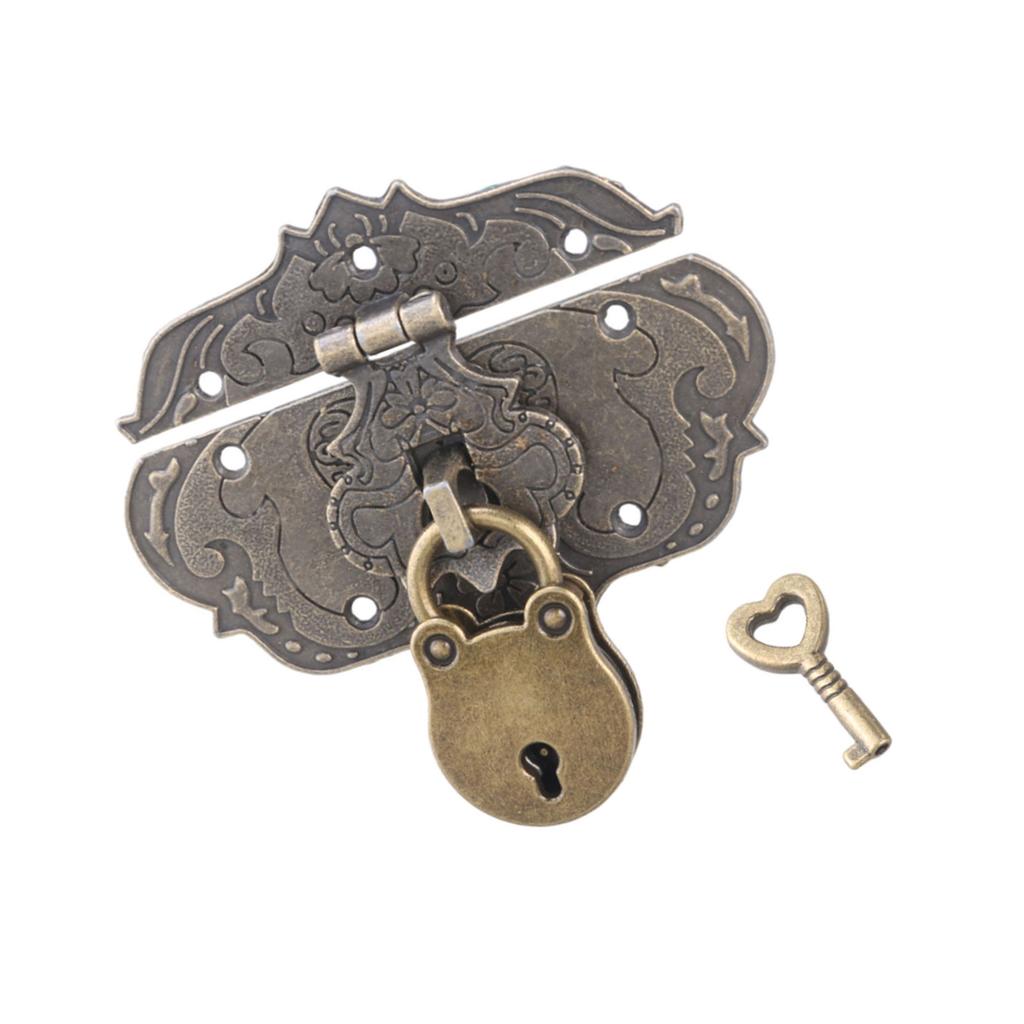 Легкий навесной замок Замок для надежного хранения ювелирных изделий Простой в использовании и долговечный замок Винтажный замок для хранения ювелирных изделий