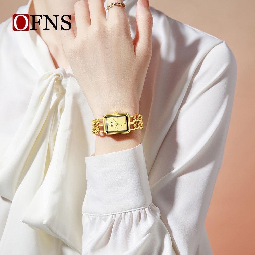 Luxury Women's Quartz Watch Elegant Diamond Dial Stainless Steel Band Waterproof Casual Wristwatch