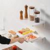 1 шт. Бытовая кухонная настенная полка для хранения вещей, перегородка, настенная складная полка, перфорированная настенная полка для туалета
