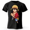 2026 One Piece Луффи Новая Модная Уличная Одежда Мужская и Женская Футболка с Коротким Рукавом Плюс Размер Свободная Спортивная Футболка Топ