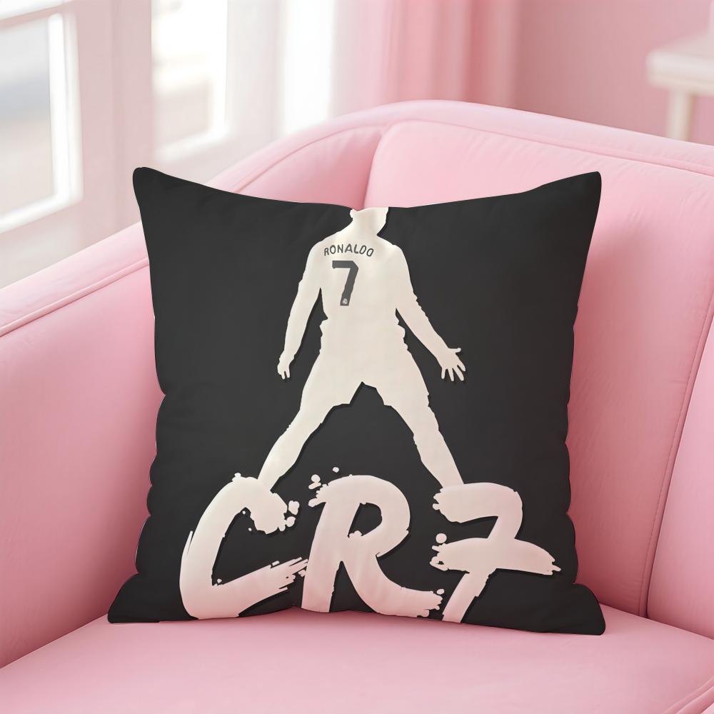 CR7 CCristiano RRonaldoS Cushion Cover Pillow Case Soft Friendly Fabric Concealed Zipper
