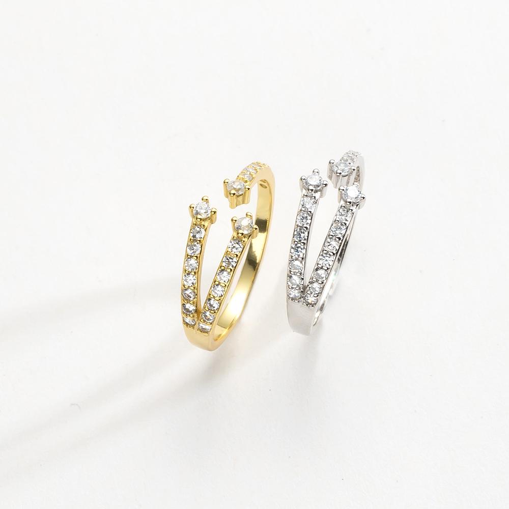 ANDYWEN Кольцо SISI из стерлингового серебра 925 пробы с тремя линиями, геометрические роскошные блестящие драгоценности для женщин, 2023 год, свадебные украшения, подарок