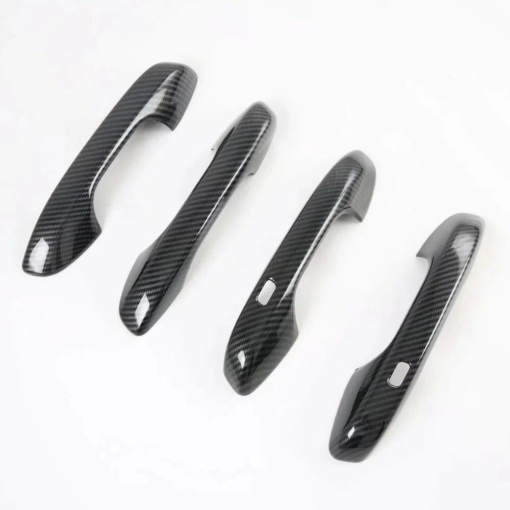 Для Kia Sorento MQ4 2022 2023 наружная дверная ручка из углеродного волокна, крышка дверной ручки, чаша, отделка, аксессуары, Стайлинг автомобиля
