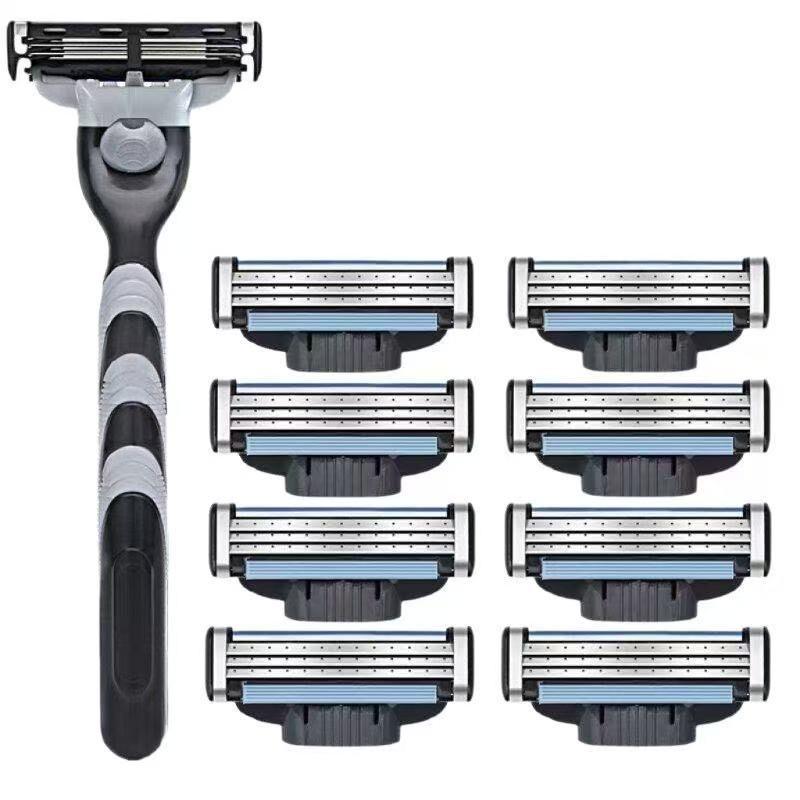 Для бритвы Gillette Mach 3 с тремя слоями ультратонких лезвий, сменная головка для гладкого бритья