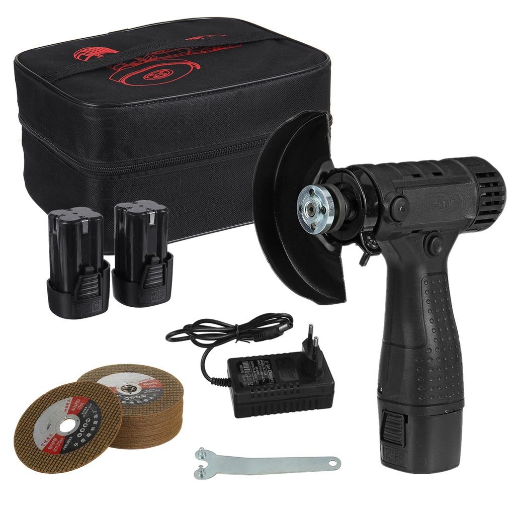 7500mAh Cordless Brushless Angle Grinder Rechargeable Electric Polishing Grinding Metal Cut Tool 110mm Angle Grinder 16.8V 1200W