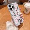 Чехол для телефона с узором личи для iPhone 11 12 13 14 15 16 17 Pro Max XS XR X 7 8 Plus 16E Air с цветочным принтом Мягкий силиконовый чехол