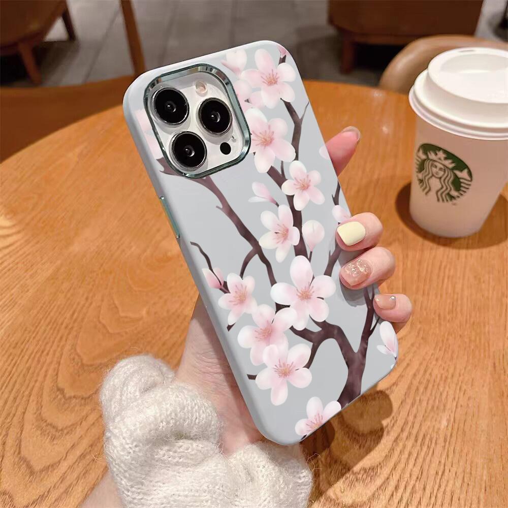 Чехол для телефона с узором личи для iPhone 11 12 13 14 15 16 17 Pro Max XS XR X 7 8 Plus 16E Air с цветочным принтом Мягкий силиконовый чехол