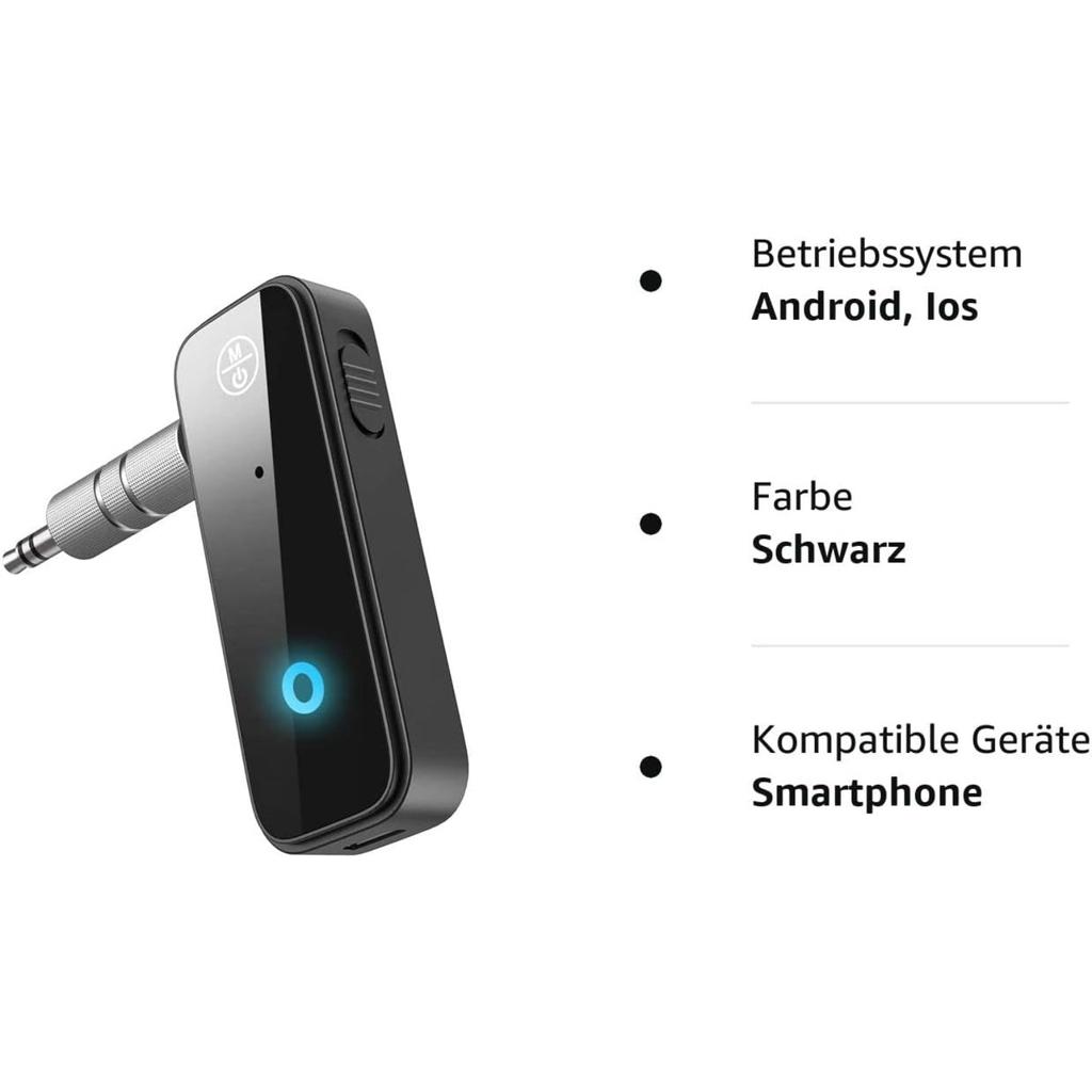Aux 5.0 Bluetooth-адаптер Bluetooth-передатчик Автомобильный разъем 3,5 мм Приемник 3-в-1 для автомобиля с громкой связью для автомобильных стереонаушников Динамики