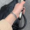 Браслет-цепочка Кубинская из титановой стали - Мужской в стиле хип-хоп - Женский браслет - Крутой стиль - Простой дизайн - Парные украшения