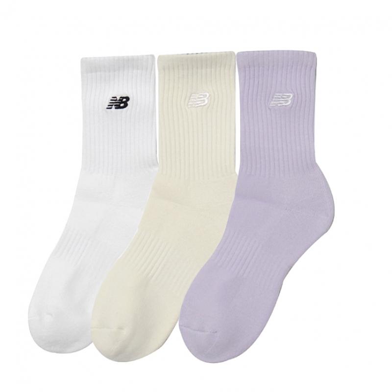New Balance Носки для экипажа Белый Слоновая Кость Фиолетовый Nbgedab226 76
