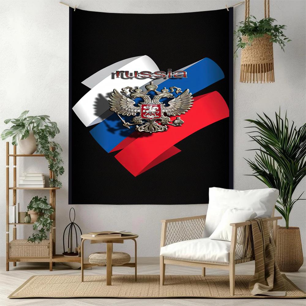 Russian Symbol Wall Decor Tapestry Art For Pet Memorial Birthdaywedding Party Backdrop Family Gift