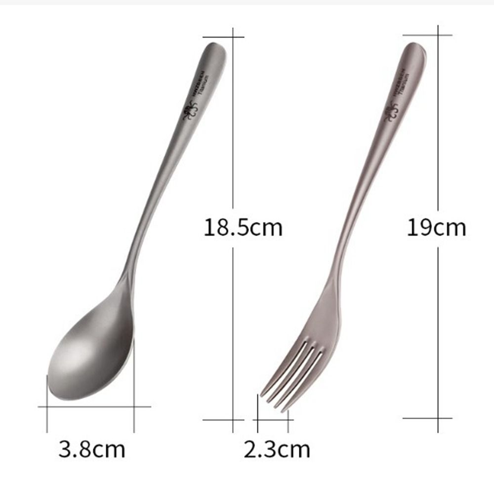 Environmental Outdoor Camping Fork Portable Light Titanium Cookware Outdoor Tool