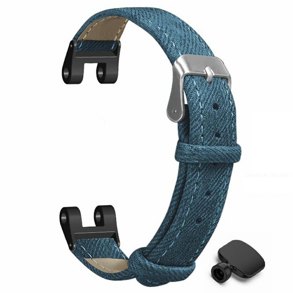Для Garmin Lily Watch Band Denim Texture PU Leather Регулируемый ремешок