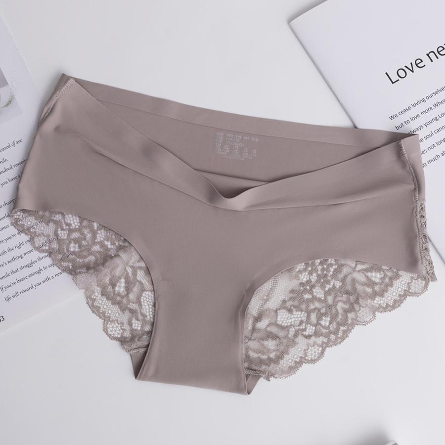 2 шт. Кружевной пояс Бесшовные Без косточек Кружевные Хлопковые Дышащие Сексуальные Милые Большого размера Девушки Трусики-треугольники