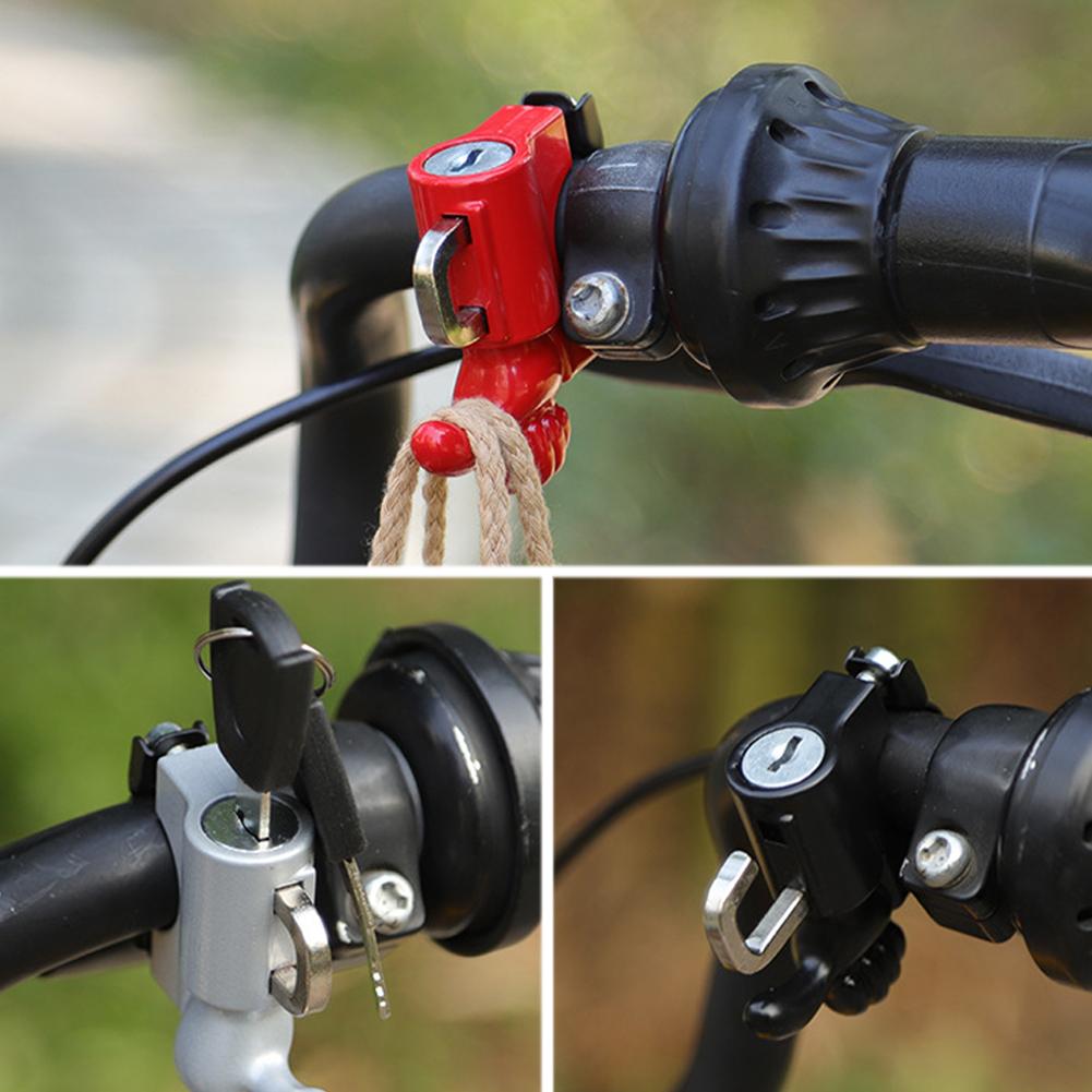 Creative Anti-theft Helmet Lock Handlebar Mount Motorcycle Electric Motorbike Universal Security Metal Lock with Keys