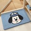 Absorbent Bathroom Rug Non Slip Quick Drying Flannel Floor Mat Anti-Skid Bath Carpet for Home Toilet Bathtub Shower Accessories
