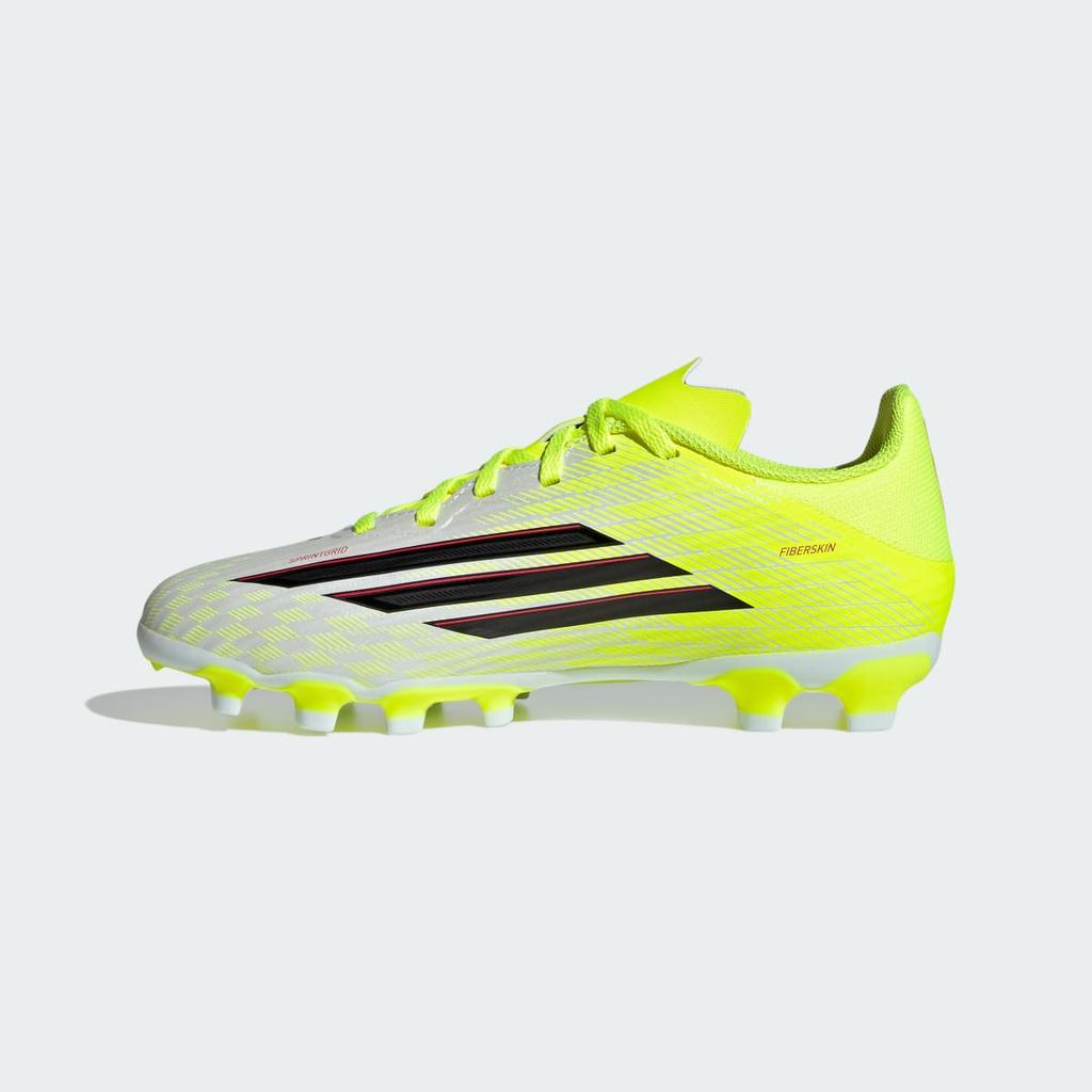 adidas F50 LEAGUE Multi Ground Football Boots Kids JR9022 Kids' Performance Sports Shoes Team Solar Yellow 2 / Core Black / Lucid Red