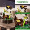 MOULD KING 10104 Набор для сборки коллекции насекомых пчел с музыкальной коробкой для показа рождественских украшений в подарок