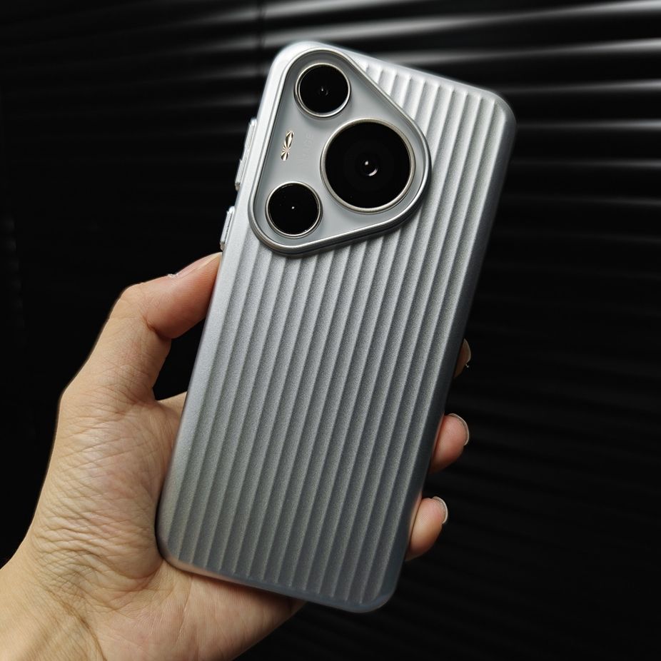 Стильный деловой чехол-кейс для HUAWEI Pura 70 Ultra 70 pro Plus, роскошное покрытие-волна, прозрачная жесткая задняя крышка из поликарбоната, Fundas