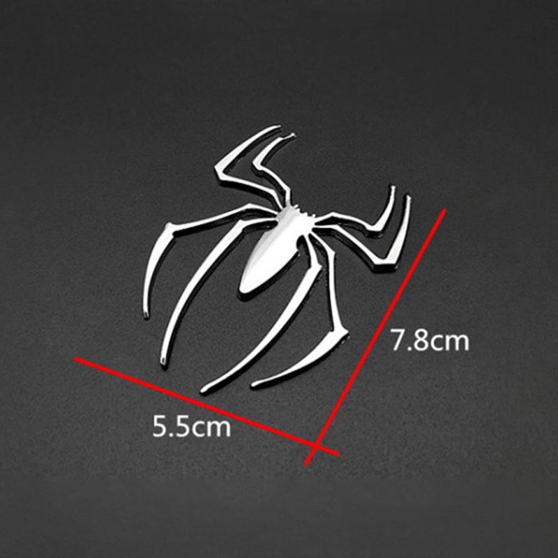 1 шт. универсальные 3D наклейки на автомобиль металл цинковый сплав форма паука эмблема хром грузовик значок наклейка авто аксессуары