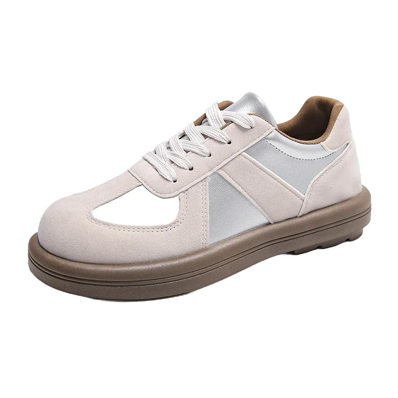 Мода 2024 года Новые цвета Splicing Spell натуральная кожа обувь плоские кроссовки темперамент тренд обувь повседневные кроссовки женские балетки