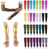 Women Shiny Fingerless Over Elbow Opera Long Gloves Costume Cosplay Dance Party Gloves