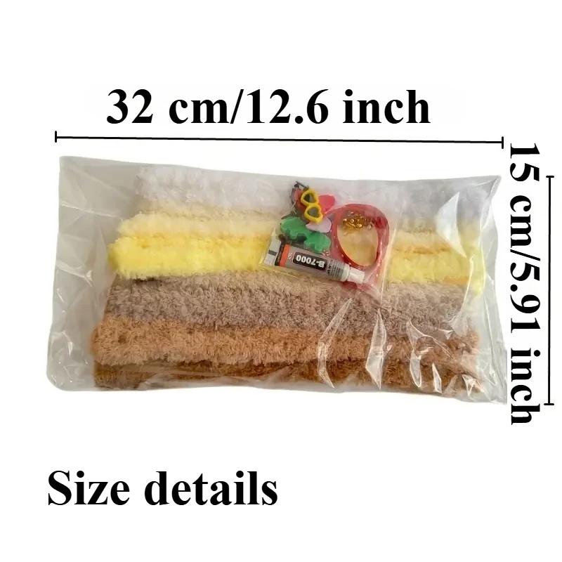 Джамбо Коралловый Флис Трубочисты Синельная Проволока Трубочист Набор для Поделок DIY Щенок в Солнцезащитных Очках Проекты Принадлежности Украшения