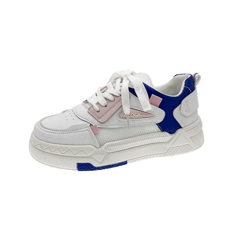 2025 лето новые маффины мягкая подошва сетка дышащие спортивные женские туфли студенческие повседневные легкие универсальные маленькие белые туфли женские