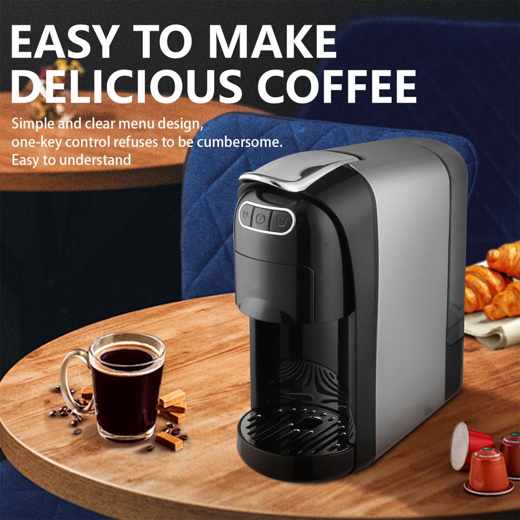 3 In 1 Capsule Coffee Machine Fully Automatic Small Portable Home Office Universal Coffee Powder Maker