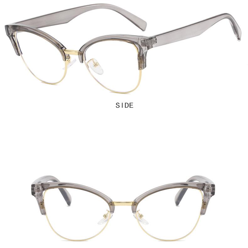 Женские очки с защитой от синего света, модные индивидуальные очки в стиле ретро, ​​простые очки без оправы, мужские студенческие деловые очки для поездок на работу