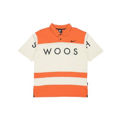 Sportswear Swoosh Logo Printing Contrasting Colors Loose Polo Shirt Orange Men's DJ5370-801