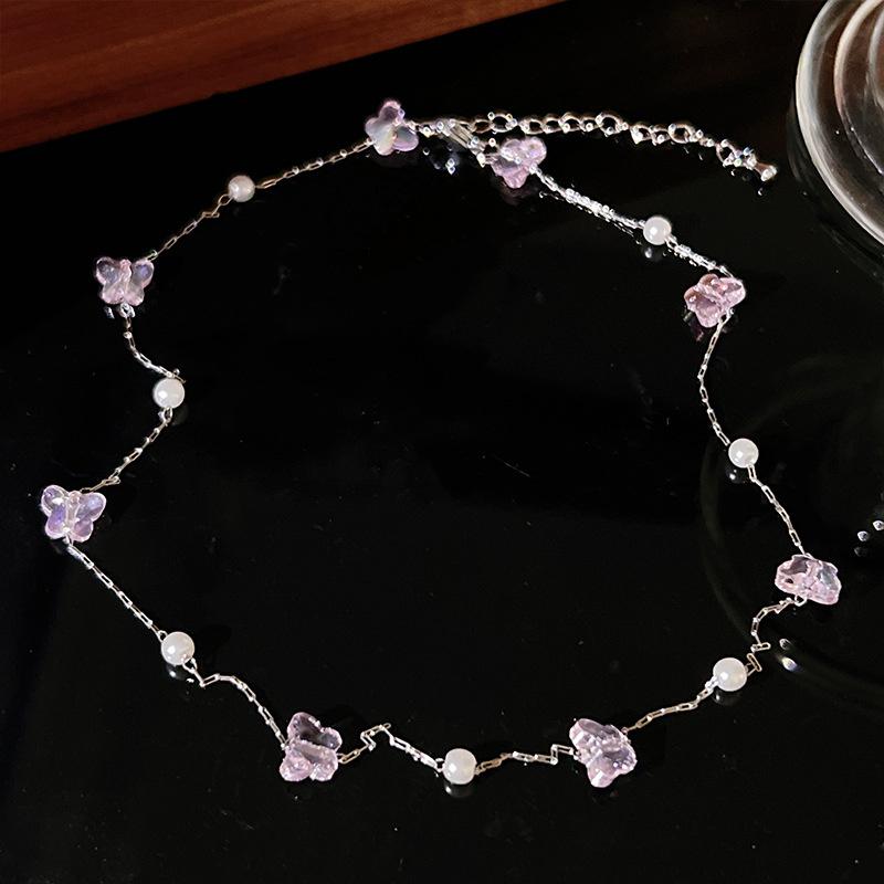 Красочная бабочка с кубическим цирконом, кулон, ожерелье, температура, роскошные женщины и девушки, циркониевая цепочка на ключицу, романтические ювелирные изделия, аксессуары, подарки