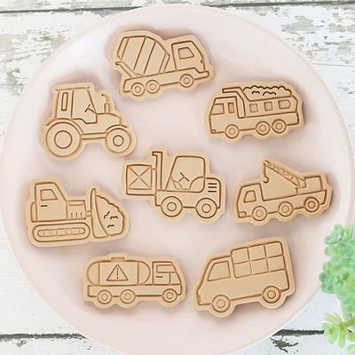 8 шт./набор формочек для печенья в виде машинки 3D-формочка для печенья в виде мультфильма