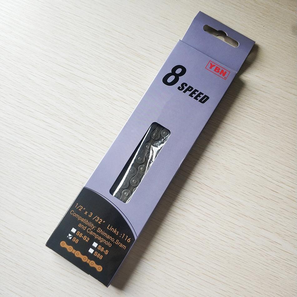 Lightweight Taiwan YBN 8-12 Speed Mountain Road Bicycle Chain for SRAM Variable Speed Flywheel
