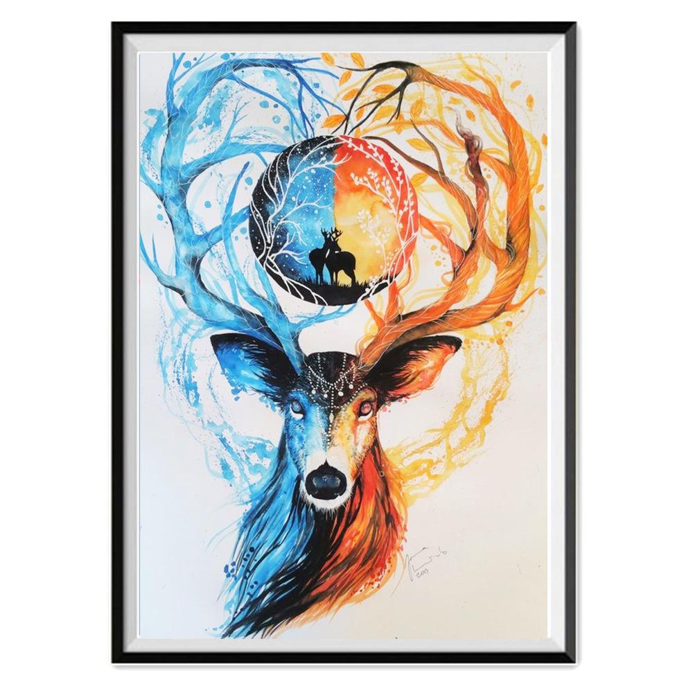 5D алмазная живопись «сделай сам», лесные животные, полный бриллиант, ручная работа, алмазная вышивка, мозаика, украшение для дома, гостиной, подарок