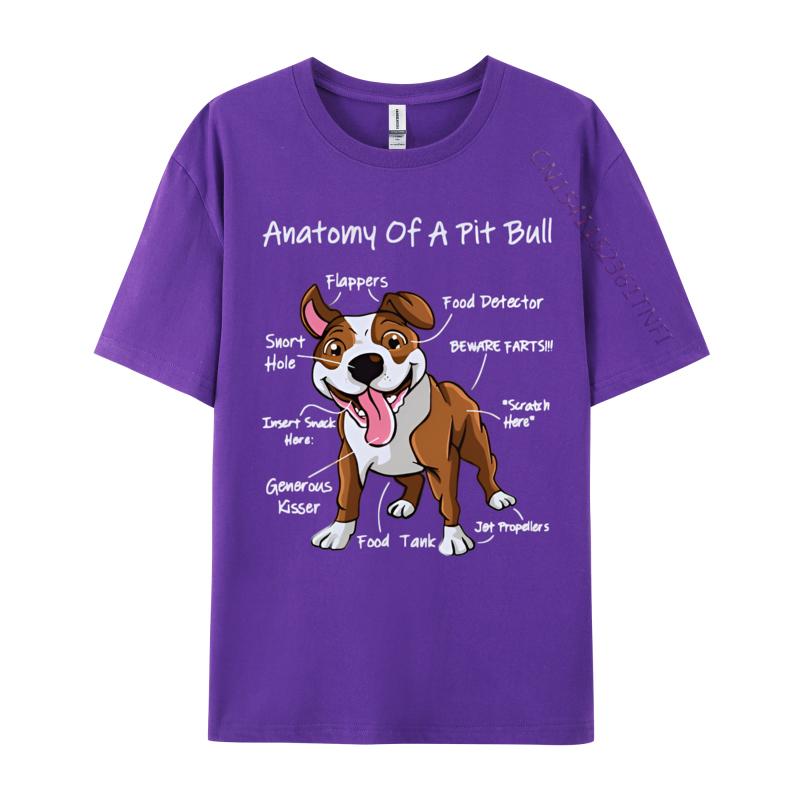 Anatomy Of A Pitbull Vintage Tshirt Black Cosie T Shirts for Men Cotton Tops Shirts Hip Hop Prevalent 3d Printed T Shirts