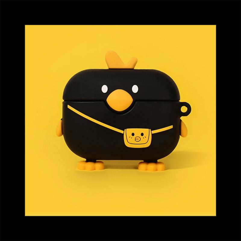 3D Чехол-утка для AirPods 4 2025 Мультяшный милый чехол для наушников для AirPods Pro 2 Чехол Мягкий чехол для AirPods 3