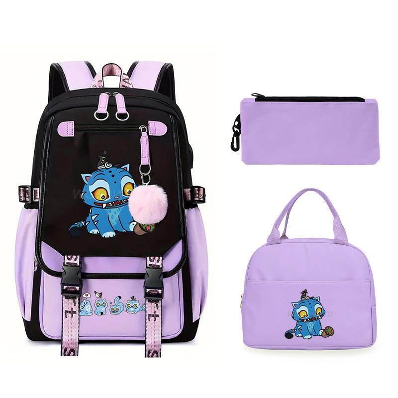 Animation Cartoon Peripheral Printing Children'S Backpack Male And Female Versatile Large-Capacity Student Schoolbag