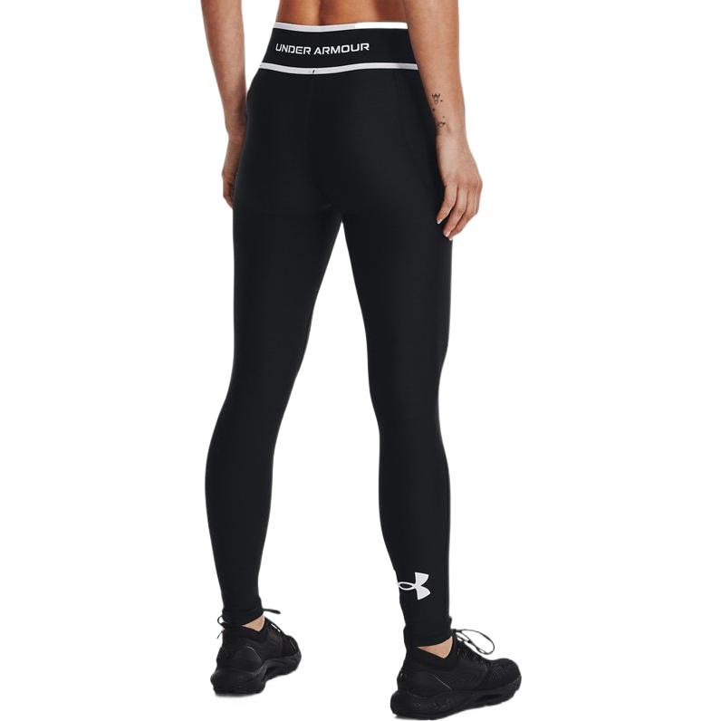 Under Armour Леггинсы женские спортивные тренировочные с буквенным принтом, черные 1369898-001