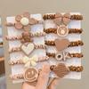5pcs Kids Girls Hair Tie Stretch Bow Flower Bear Rubber Bands Hair Rope Hair Bands Hair Accessories