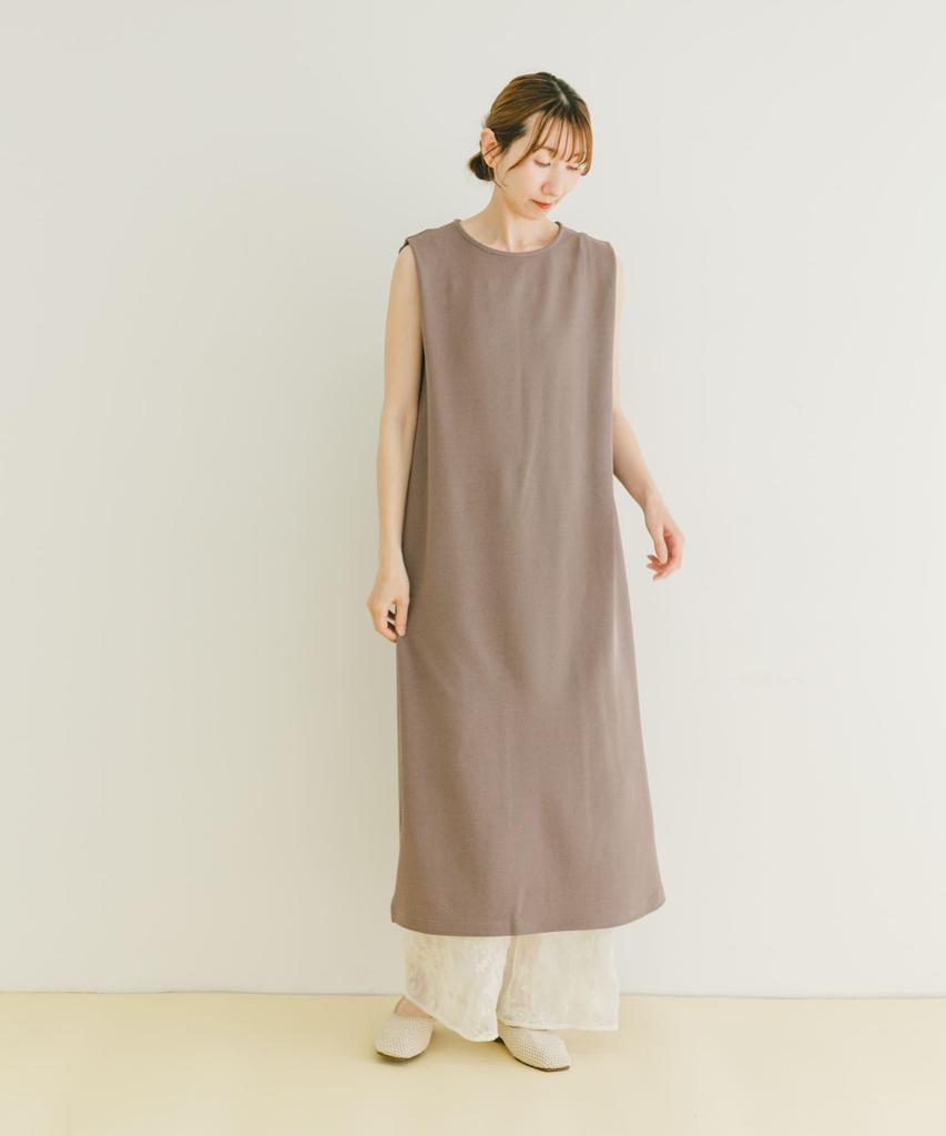 Urban Research Items Shoulder Tuck Sleeveless Dress MOC FREE Women's ITA5-26A030