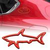 3D металлическая наклейка для стайлинга автомобиля, полая рыба, акула, эмблема, значок, наклейки, автомобили, мотоцикл, компьютер, крышка топливного бака, аксессуары, наклейки
