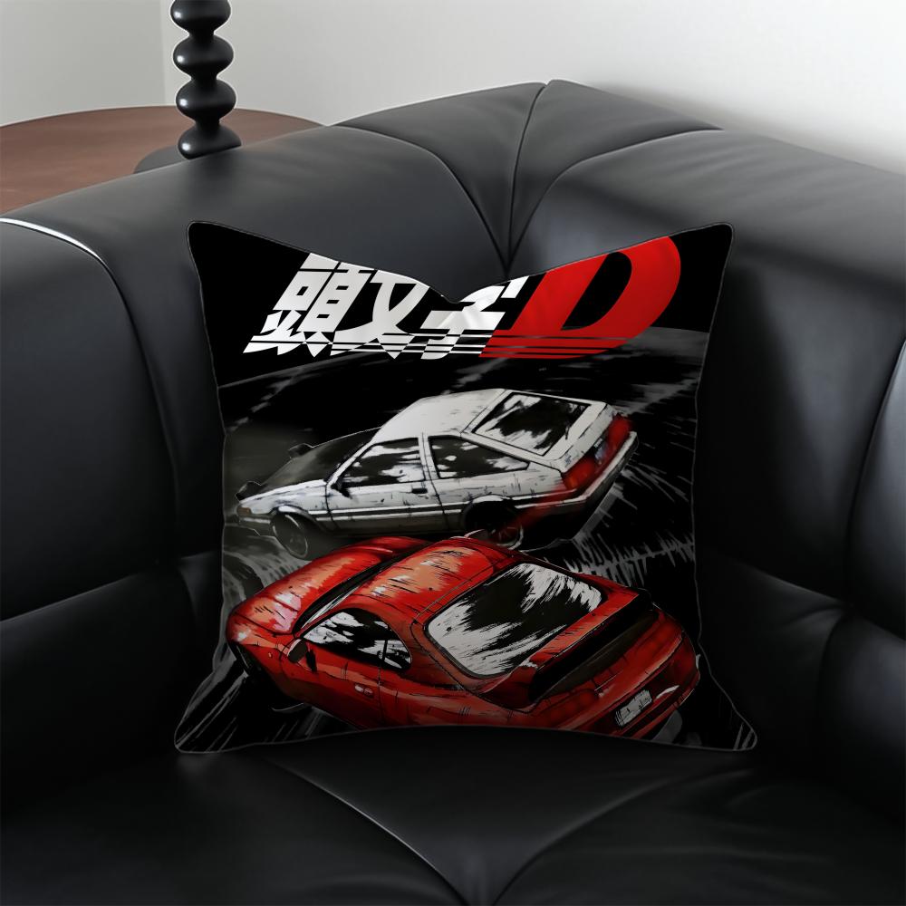 Аниме гонки Initial D Наволочка Чехол для подушки Антипылевой Невидимая молния шелковистый плюшевый чехол